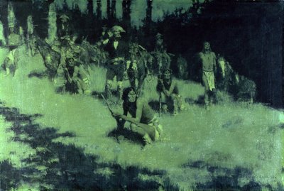 Apache Scouts Listening by Frederic Remington